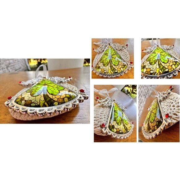 Shamrock Angel Christmas Ornament New Celtic Glass Savannah Georgia Irish Parade - Picture 4 of 12